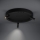 Eglo - LED Aptumšojama griestu lampa 3xLED/8W/230V + 3xLED/8,5W 3000K melna + tālvadības pults