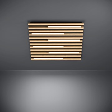 Eglo - LED Aptumšojama griestu lampa 6xLED/8,5W/230V 3000K 57,5x57,5 cm brūna