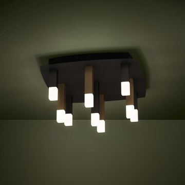 Eglo - LED Aptumšojama griestu lampa 9xLED/3,1W/230V 3000K antracīta/zelta