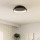 Eglo - LED Aptumšojama griestu lampa LED/12W/230V 2700-6500K melna + tālvadības pults