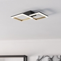 Eglo - LED Aptumšojama griestu lampa LED/18,4W/230V 4000K melna/zelta