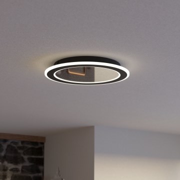 Eglo - LED Aptumšojama griestu lampa LED/20W/230V 2700-6500K melna + tālvadības pults
