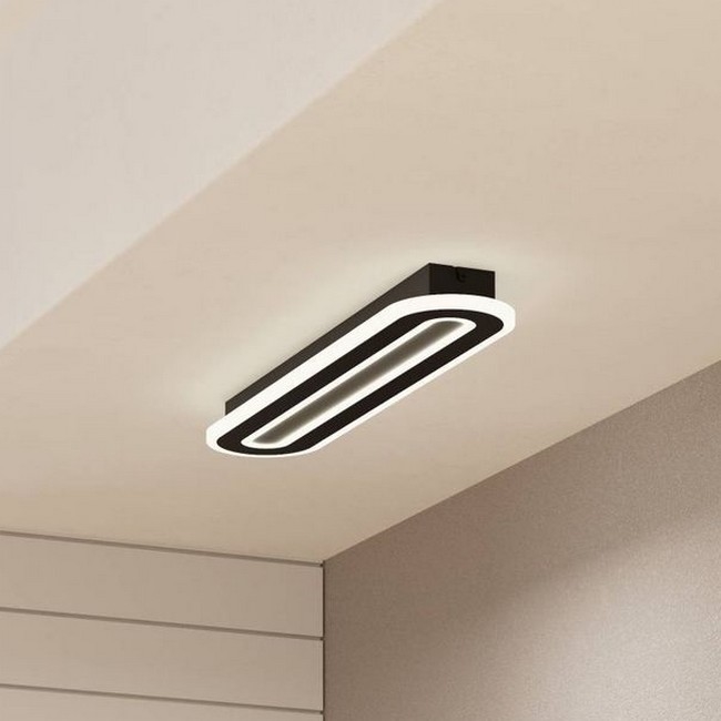 Eglo - LED Aptumšojama griestu lampa LED/20W/230V 2700-6500K melna + tālvadības pults
