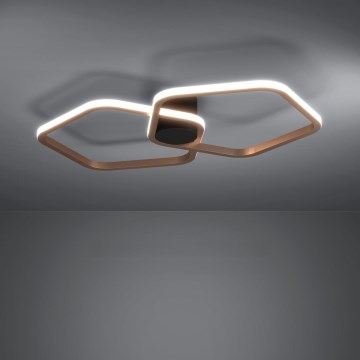 Eglo - LED aptumšojama griestu lampa LED/20W/230V misiņš + tālvadība