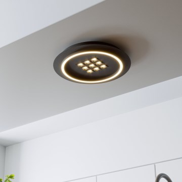Eglo - LED Aptumšojama griestu lampa LED/21,4W/230V 2700-6500K melna + tālvadības pults