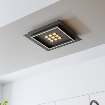 Eglo - LED Aptumšojama griestu lampa LED/21,4W/230V 2700-6500K melna + tālvadības pults