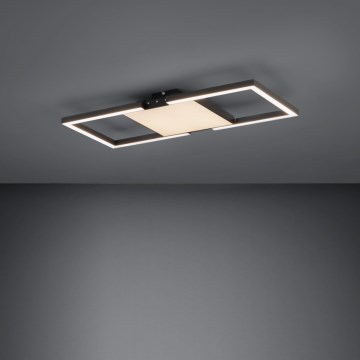 Eglo - LED Aptumšojama griestu lampa LED/26,2W/230V 2700-6500K melna + tālvadības pults