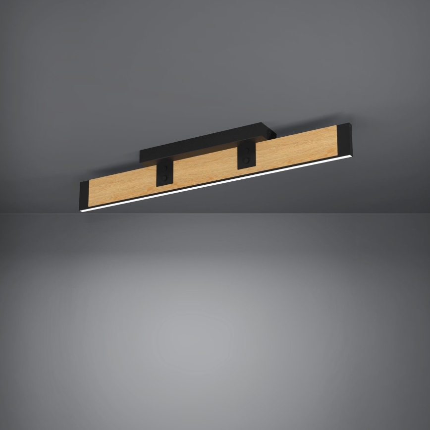 Eglo - LED Aptumšojama griestu lampa LED/27W/230V 3000K melna/brūna