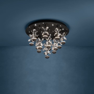 Eglo - LED Aptumšojama griestu lampa LED/27W/230V 3000K melna