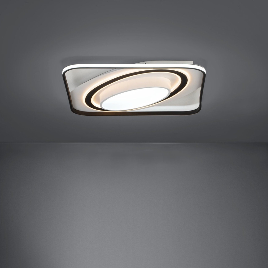 Eglo - LED Aptumšojama griestu lampa LED/28W/230V+LED/13W+ LED/2,8W 3000-6500K melna + tālvadības pults