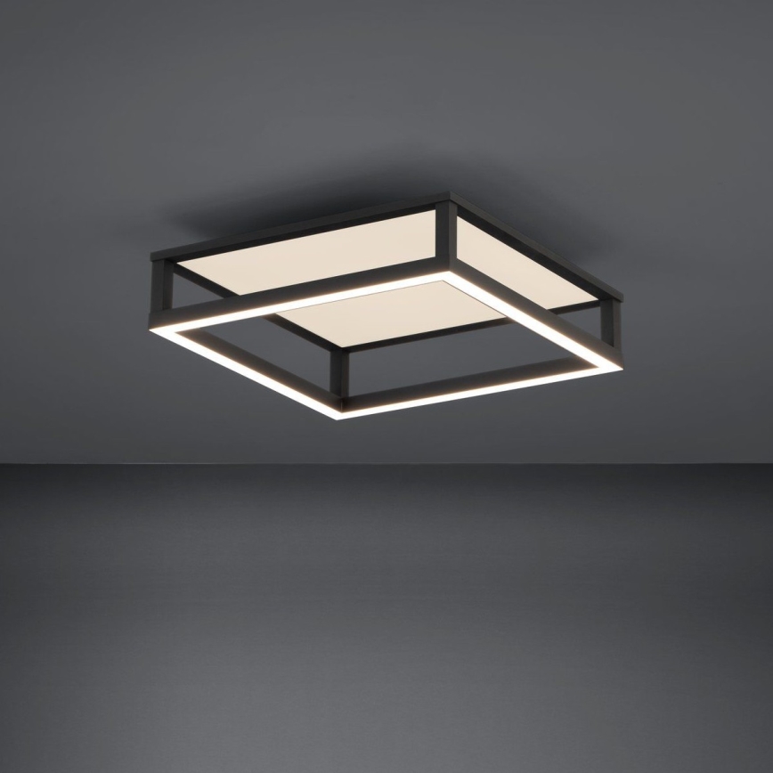Eglo - LED Aptumšojama griestu lampa LED/29,4W/230V 2700-6500K melna + tālvadības pults