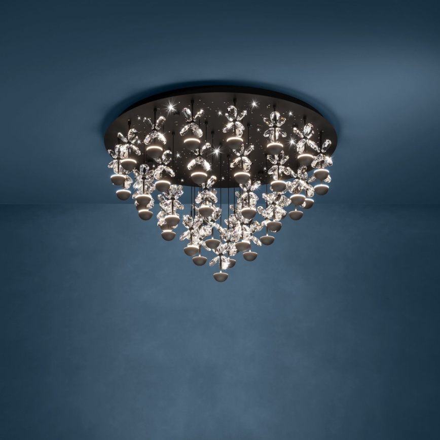 Eglo - LED Aptumšojama griestu lampa LED/77,4W/230V 3000K melna