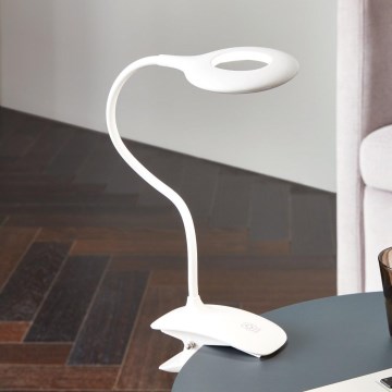 Eglo - LED Aptumšojama lampa ar fiksatoru 1xLED/3W/230V 500mAh balta