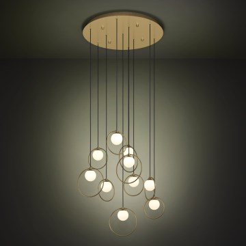 Eglo - LED Aptumšojama lustra ar auklu 10xLED/3W/230V 3000K d. 58 cm zelta