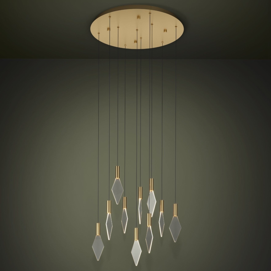 Eglo - LED Aptumšojama lustra ar auklu 10xLED/3W/230V 3000K d. 58 cm zelta