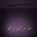 Eglo - LED Aptumšojama lustra ar auklu 14xLED/3W/230V 3000K melna/caurspīdīga