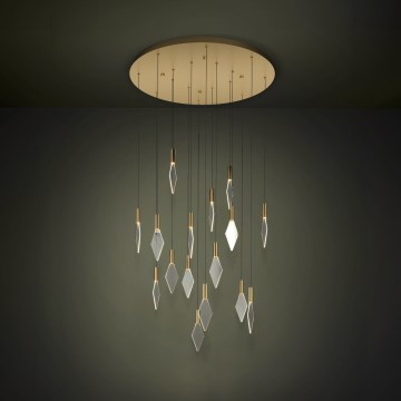 Eglo - LED Aptumšojama lustra ar auklu 16xLED/3,3W/230V 3000K d. 78 cm zelta