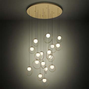 Eglo - LED Aptumšojama lustra ar auklu 17xLED/3W/230V 3000K d. 78 cm zelta