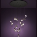 Eglo - LED Aptumšojama lustra ar auklu 17xLED/3W/230V 3000K melna/caurspīdīga