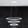 Eglo - LED Aptumšojama lustra ar auklu 1xLED/45W/230V + 1xLED/33W + 1xLED/19,5W