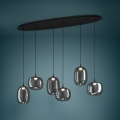 Eglo - LED Aptumšojama lustra ar auklu 6xLED/3,7W/230V 2700-6500K dūmakains + tālvadības pults
