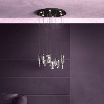Eglo - LED Aptumšojama lustra ar auklu 6xLED/4,2W/230V 3000K caurspīdīga