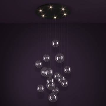 Eglo - LED Aptumšojama lustra ar auklu 6xLED/4,2W/230V 3000K caurspīdīga