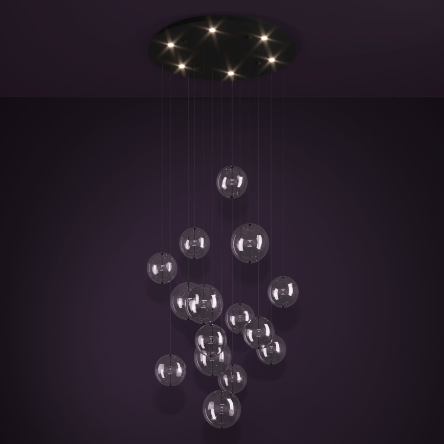 Eglo - LED Aptumšojama lustra ar auklu 6xLED/4,2W/230V 3000K caurspīdīga