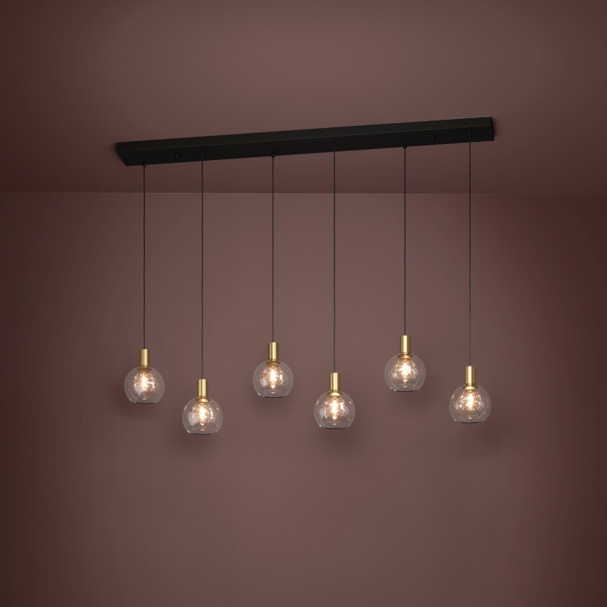 Eglo - LED Aptumšojama lustra ar auklu 6xLED/5,4W/230V 3000K zelta