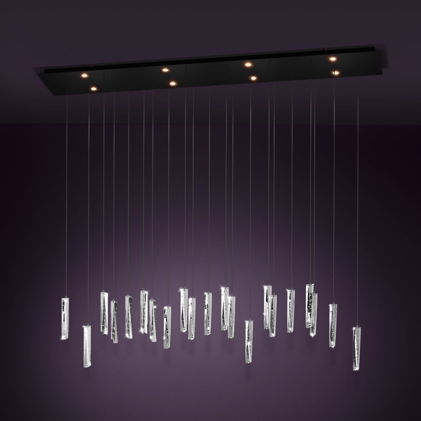 Eglo - LED Aptumšojama lustra ar auklu 8xLED/4,2W/230V 3000K caurspīdīga