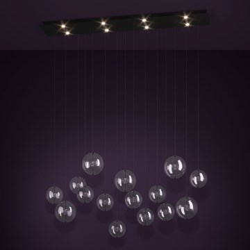 Eglo - LED Aptumšojama lustra ar auklu 8xLED/4,2W/230V 3000K caurspīdīga