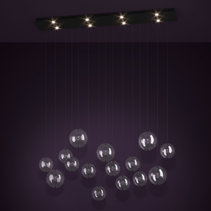 Eglo - LED Aptumšojama lustra ar auklu 8xLED/4,2W/230V 3000K caurspīdīga