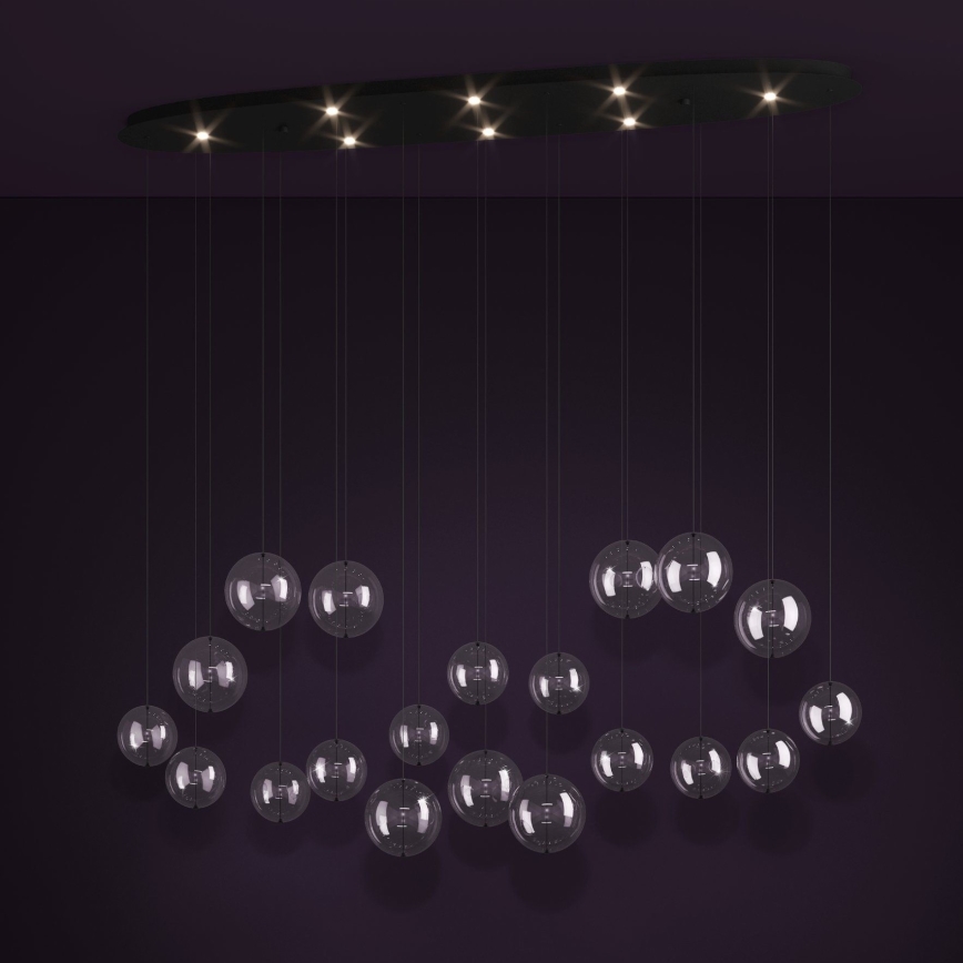 Eglo - LED Aptumšojama lustra ar auklu 8xLED/4,2W/230V 3000K caurspīdīga