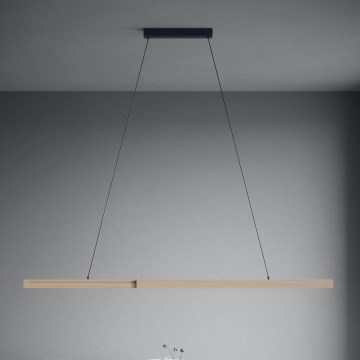 Eglo - LED Aptumšojama lustra ar auklu LED/21W/230V 3000K brūna