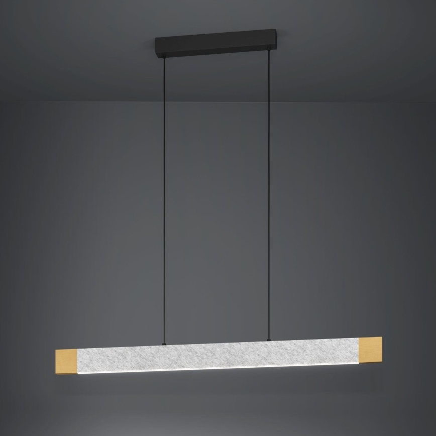 Eglo - LED Aptumšojama lustra ar auklu LED/22,2W/230V 3000K brūna/pelēka