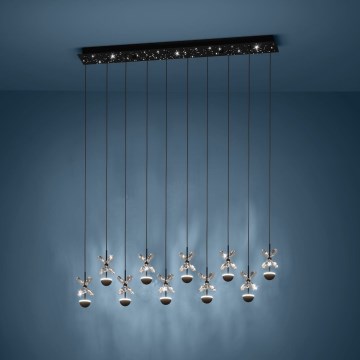 Eglo - LED Aptumšojama lustra ar auklu LED/23W/230V 3000K melna