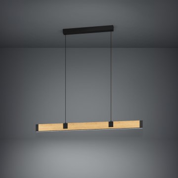 Eglo - LED Aptumšojama lustra ar auklu LED/28,8W/230V 3000K melna/brūna