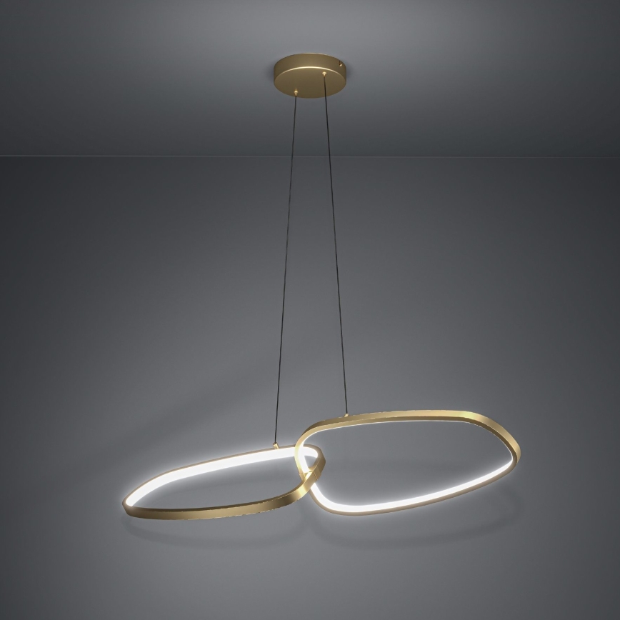 Eglo - LED Aptumšojama lustra ar auklu LED/37,5W/230V 3000K zelta
