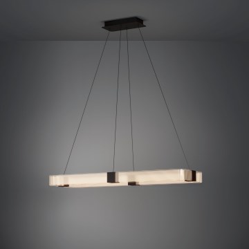 Eglo - LED Aptumšojama lustra ar auklu LED/39,2W/230V 3000K melna