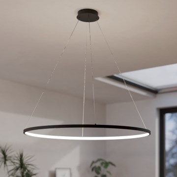 Eglo - LED Aptumšojama lustra ar auklu LED/40W/230V 2700-6500K melna + tālvadības pults
