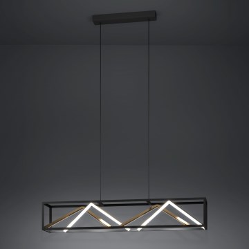 Eglo - LED Aptumšojama lustra ar auklu LED/46W/230V 2700-6500K melna/zelta + tālvadības pults