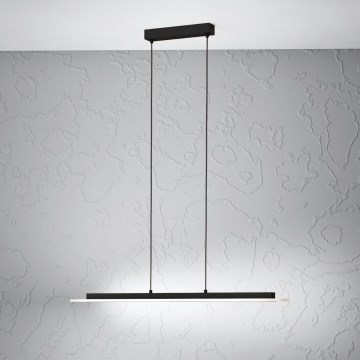 Eglo - LED Aptumšojama lustra ar auklu LED/57,5W/230V 3000K melna + tālvadības pults