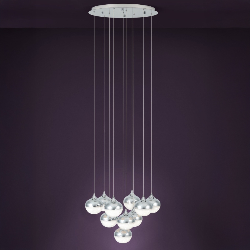 Eglo - LED Aptumšojama lustra uz auklas 10xLED/3,1W/230V
