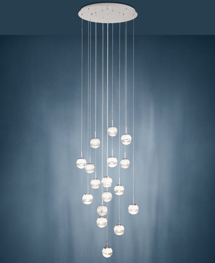 Eglo - LED Aptumšojama lustra uz auklas 17xLED/5W/230V