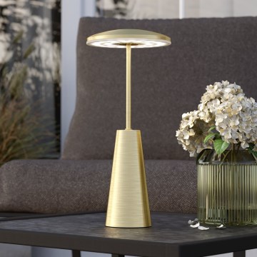 Eglo - LED Aptumšojama skārienvadāma āra lampa LED/2,8W/5V 2400K/3000K/4000K 5200 mAh IP54 zelta