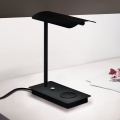 Eglo - LED Aptumšojama skārienvadāma galda lampa ar bezvadu uzlādi LED/5,8W/230V melna