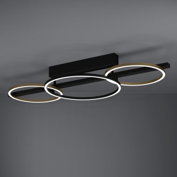 Eglo - LED Aptumšojama virsapmetuma lustra 2xLED/12,5W/230V + LED/15,5W 3000K melna