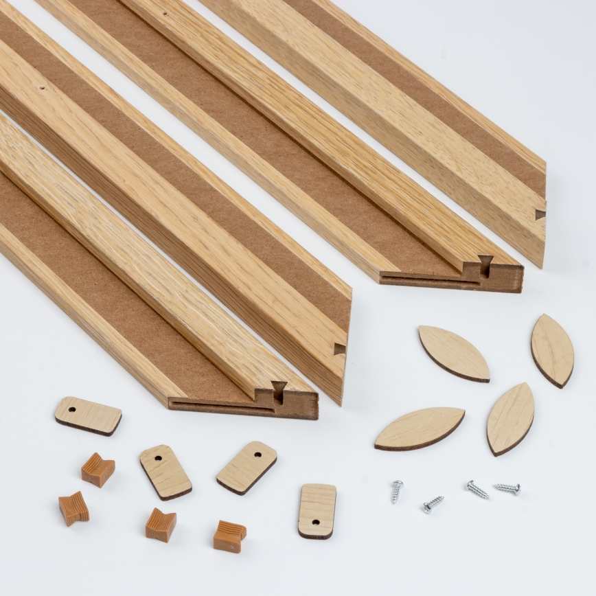 Eglo - LED Aptumšojams virsapmetuma panelis POZZALLO WOOD LED/21W/230V 2700-6500K 49,5x49,5 cm brūna + tālvadības pults