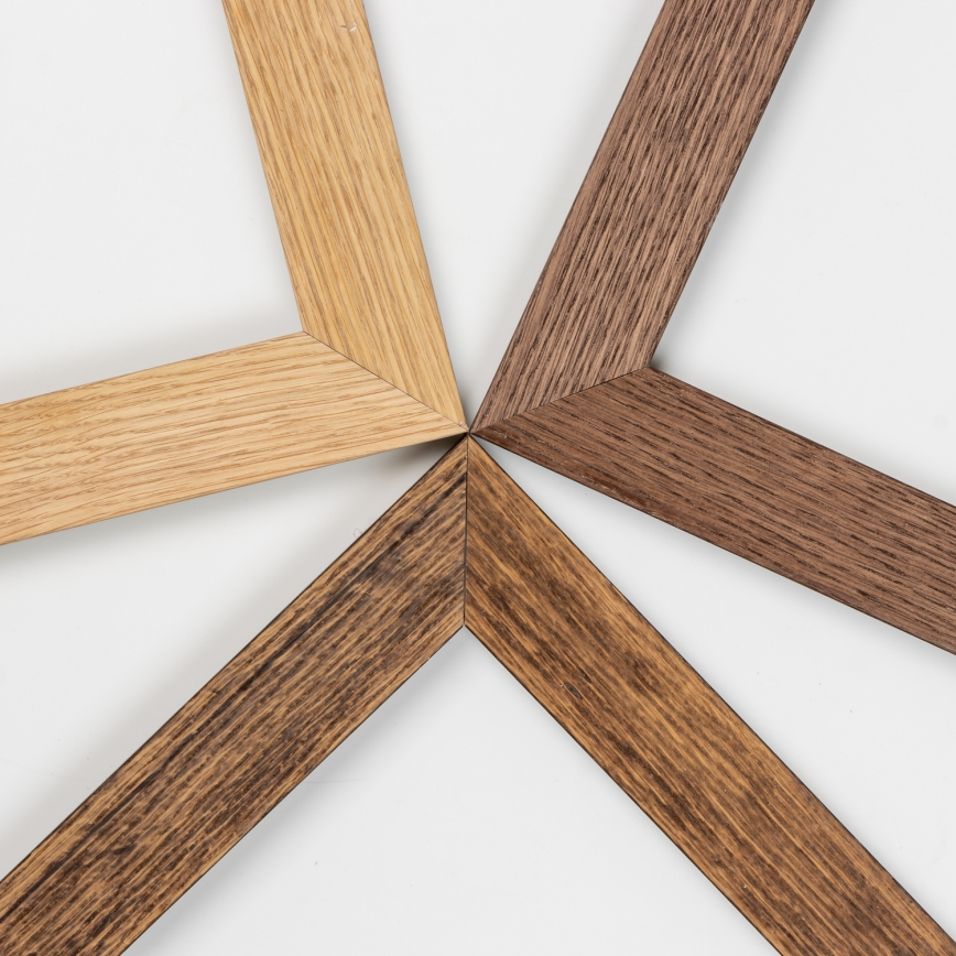 Eglo - LED Aptumšojams virsapmetuma panelis POZZALLO WOOD LED/21W/230V 2700-6500K 49,5x49,5 cm tumši brūna + tālvadības pults