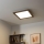 Eglo - LED Aptumšojams virsapmetuma panelis POZZALLO WOOD LED/21W/230V 2700-6500K 49,5x49,5 cm tumši brūna + tālvadības pults